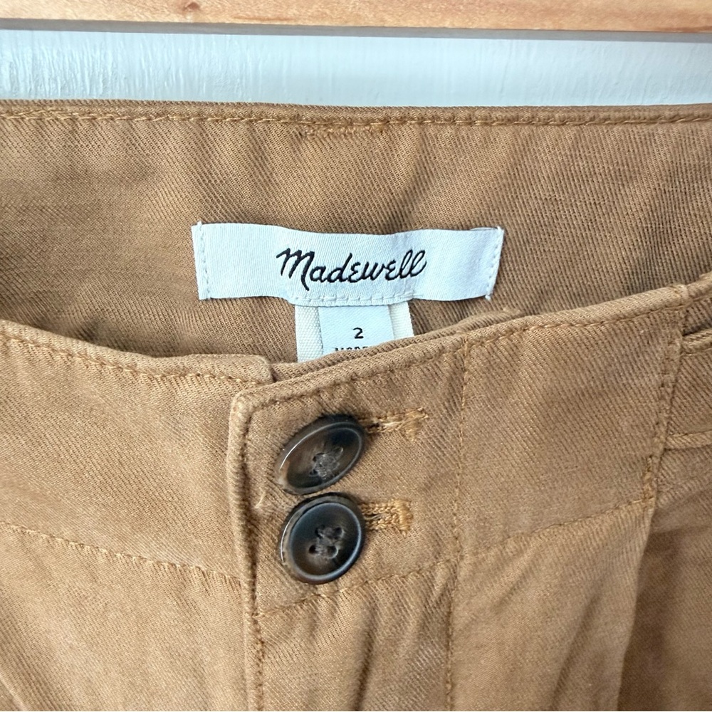 Madewell Harlow Wide Leg Caramel Trousers - Picture 5 of 10